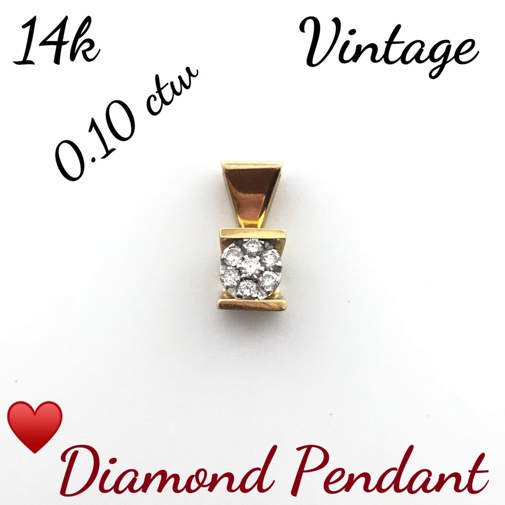SOLD🔥 14K 0.10 ctw Small Diamond Pendant